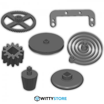 PLA Car Spring Motor - Rolling Chassis