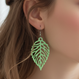 Leaf-Shaped Earrings N5