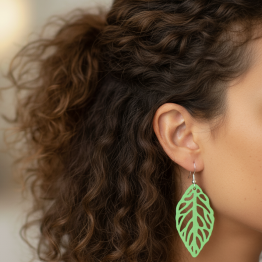 Leaf-Shaped Earrings N6