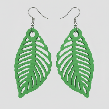 Leaf-Shaped Earrings N8