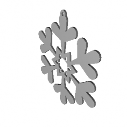 Fiocco di neve modello 3D N1