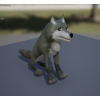 Lupo modello 3d con texture