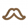 Cookie Cutter Moustaches N2 3D Model