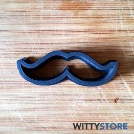 Molde para Galletas Bigotes Modelo 3D