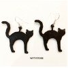 Black Cat Earrings