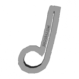 Cookie Cutter Crotchet Note 3D Model