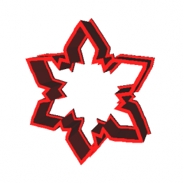 Cookie Cutter Snowflake 3D Model