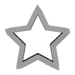 Cookie Cutter Star 3D Model