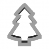 Cookie Cutter Christmas Tree 3D Model