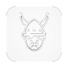 Stamp Viking Man 3D Model