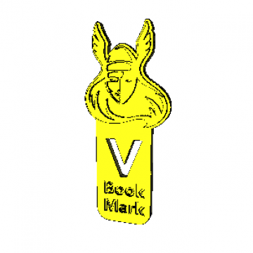 Segnalibro Donna Vichinga Modello 3D