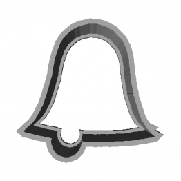 Cookie Cutter Bell 3D Model