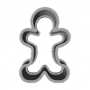 Cookie Cutter Ginger Man 3D Model