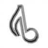 Cookie Cutter Quaver Note 3D Model