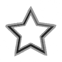 Cookie Cutter Star 3D Model