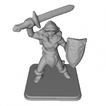 Statuina Donna Barbara HeroQuest Modello 3D