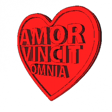 Imán Corazón Amor Modelo 3D