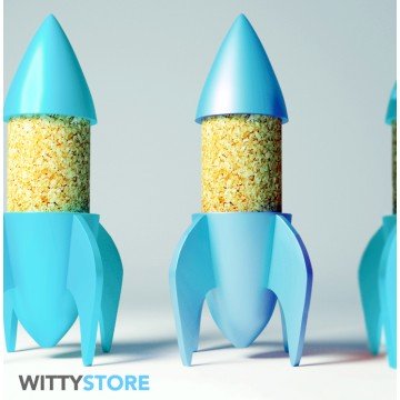 Rocket toy with corks 