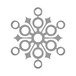 Snowflake 3D Model N2