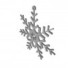 Fiocco di neve modello 3D N3