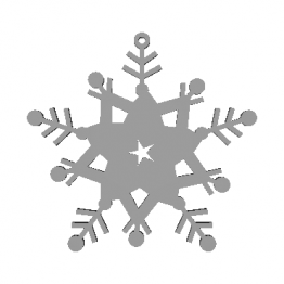 Snowflake 3D Model N4