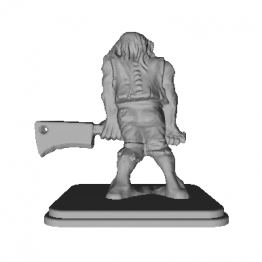 Zombie Miniature 3D Model