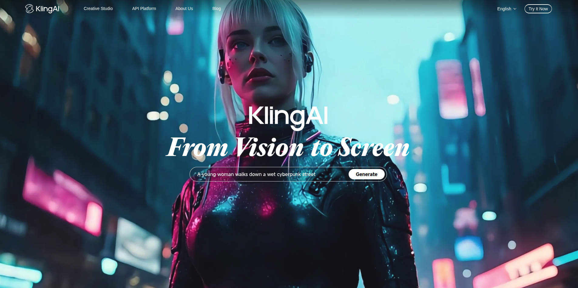kling ai from vision to screen
